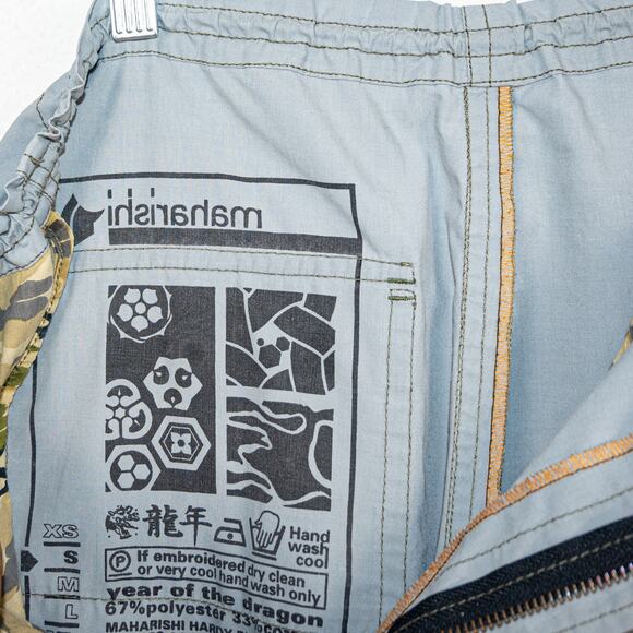 vintage Maharishi Gray Cargo Pants lightweight size Small AW 99/00 - Picture 9 of 12